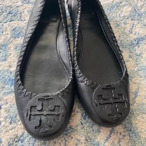 Tory Burch Quilted Flats Size 10